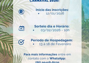 Prefeitura de Teresina abre inscrições para hospedagens no IPMT Praia no período de Carnaval
