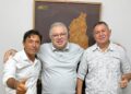 SANTA CRUZ DOS MILAGRES – Ericio e Sulino solicitam e deputado federal Florentino Neto promete construir passarela entre a Igreja Matriz e a Basílica de Santa Cruz dos Milagres